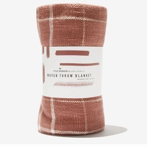 Little Korboose Woven Throw Blanket In Rust